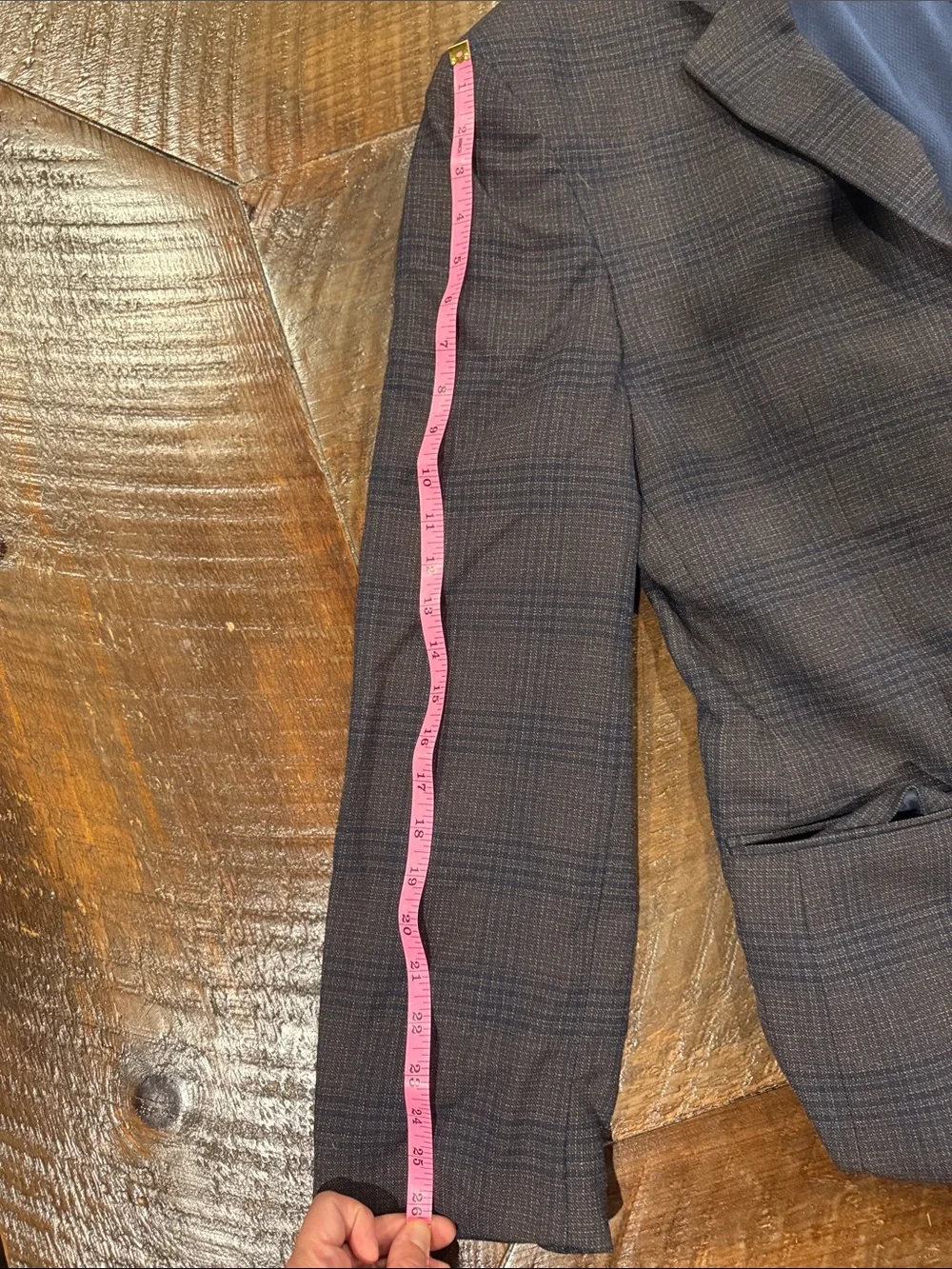 Jos. A. Bank Navy Plaid Sport Coat